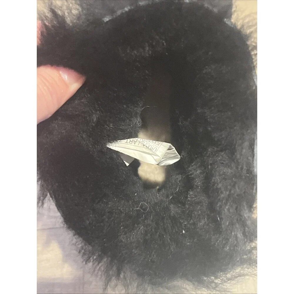 Girls 13 Boots Shearling Wool Sheepskin Shoe Black bootie Warm Slip On Winter
